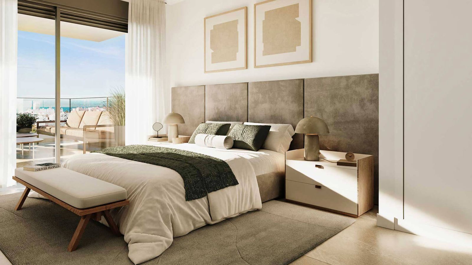 07 modern bedroom balcony city view